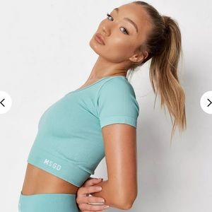 Missguided gym crop top